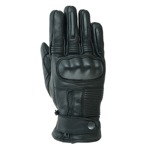 Guantes de cuero de vaca unisex para motocicleta Auto Racing Ciclismo Negro con nudillo para armadura Transpirable para montar en invierno - Product Image 4
