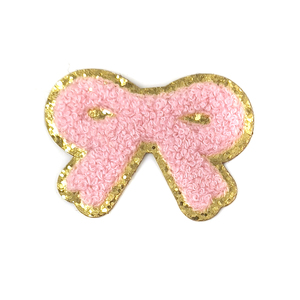 Patch brodé en chenille en forme de nœud fait main, à coller, pour vêtements, chapeaux et sacs - Vente en gros fabricant - Product Image 6