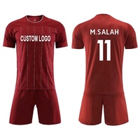 Camiseta de Fútbol Personalizable al por Mayor para Hombre, Cuello en V, 100% Poliéster, Secado Rápido, Transpirable, Manga Corta