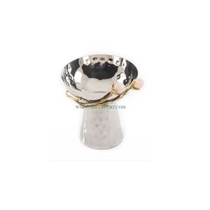 Último diseño, espejo pulido, trabajo martillado, decoración de mesa, cuenco para servir, diseño de tendencia, cuencos de comida únicos hechos a mano - Product Image 1