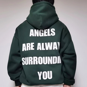 Personnalisé haute qualité unisexe femmes hommes broderie poids lourd polaire coton sweats à capuche vierge poids lourd personnalisé surdimensionné - Product Image 6