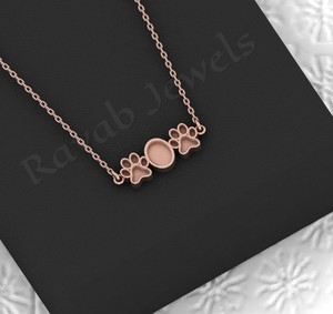Bonne qualité personnalisé ovale femmes collier réglage patte 925 en argent Sterling charme fabrication de bijoux fournisseur pour cadeau de noël - Product Image 5