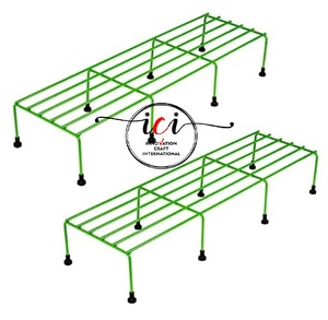 Support de plante en métal pour la cuisine à domicile Porte-épices en verre unique Pots de fleurs facile à nettoyer - Product Image 5