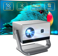 Mini projecteur Veacine H4PRO Android 12 LED à mise au point automatique, 300 lumens ANSI, 1080P LCD, home cinéma Full HD