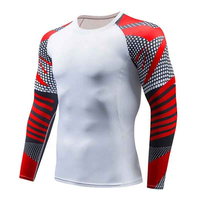 Camiseta de Compresión de Secado Rápido para Hombre 2025, Protección UV, Ajustada, para Surf y Natación, Manga Corta, Spandex/Poliéster, Corte Ajustado