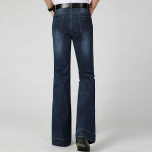 Jeans de mezclilla estilo casual para hombre uso al aire libre de talla grande/nueva llegada precios al por mayor jeans de mezclilla de color sólido para hombre - Product Image 2