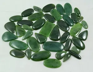 Natuurlijke Nefriet Jade Edelsteen Cabochon Mix Vorm En Grootte Groene Nefriet Jade Cabochon Losse Edelsteen Voor Sieraden Maken