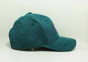 Gorra de béisbol con logotipo bordado en 3D personalizado al por mayor, sombreros informales cortados con láser de 5 paneles, gorra de pana de perfil medio, fábrica OEM de Vietnam - Product Image 4