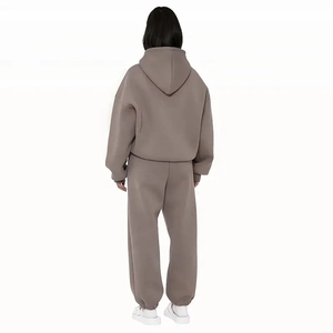 Ensemble de sweat à capuche 2 pièces Jogging Suit Fleece Track Suit Custom Logo Jacket Tracksuits Loose baggy Long Sleeve Men's Tracksuits - Product Image 2