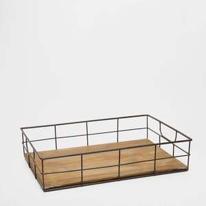 Panier à fruits en métal rustique décoratif Panier à fruits en métal au design vintage écologique ou antidérapant pour la cuisine ou le petit déjeuner de table - Product Image 6