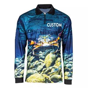 Ropa de pesca personalizada, traje de pesca estampado de manga larga personalizado, venta al por mayor, ropa de pesca por sublimación, camisas de manga larga - Product Image 2