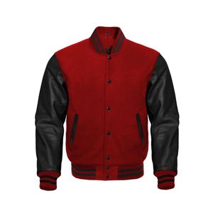 2025 personnalisé High Street Style Letterman Baseball veste nouveau Look personnalisé laine Original cuir manches fabricant en gros - Product Image 5