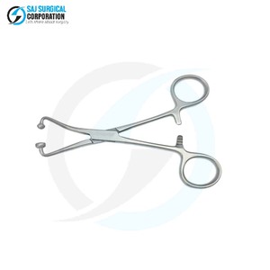 Pince à serviettes manuelle professionnelle à articulation bilatérale en acier inoxydable pour une maintien sécurisé à long terme, usage en chirurgie générale - Product Image 6