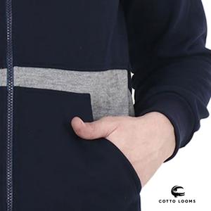 Sweats à capuche pour hommes taux d'usine respirant couleur unie pull polaire coton mélangé premium nouvelle arrivée de haute qualité - Product Image 6
