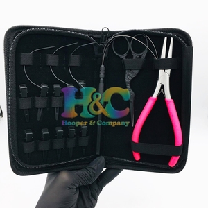 ชุดอุปกรณ์ต่อผมทำจากสแตนเลสสินค้าใหม่ชุดกรรไกรกรรไกรกรรไกรแบบยั่งยืนโลโก้สีชมพูสีดำใช้ในเชิงพาณิชย์ - Product Image 1