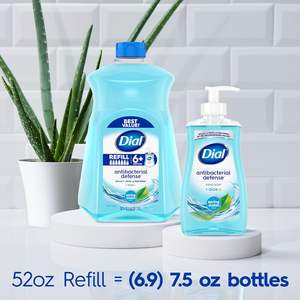 Jabón Sólido Antibacterial Blanqueador Dial Defense + Aroma a Agua de Manantial con Aloe Vera, Recarga de 80 ml (Paquete de 3) - Product Image 6