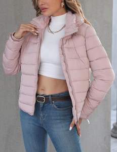 Nouveau Style femmes XL léger doudoune haute qualité chaud matelassé manteau à capuche avec col en fausse fourrure vers le bas tissu pour l'hiver - Product Image 3