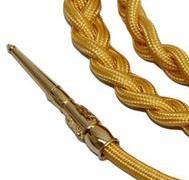 Cordón de Hombro Personalizado al por Mayor, de Alta Calidad, con Punta de Alambre Dorada, Plateada o Blanca, Accesorios para Vestidos, Aiguillette - Product Image 4