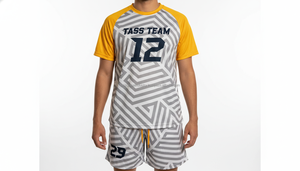 Uniformes de Fútbol Personalizados de Alta Calidad con Logotipo, 100% Poliéster Reflectante, Ligeros, de Secado Rápido y Transpirables, Cuello en V, Diseño Moderno para Hombre - Product Image 5