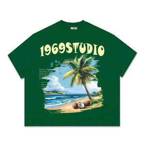 Camiseta Unisex Oversize Boxy para Mujeres Adolescentes OEM ODM Logo Tallas grandes Longitud corta Bordado Fabricado a medida Vietnam - Product Image 6