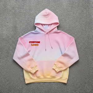 Sudadera Extra Grande de Algodón 100% de Venta Caliente OEM, Teñida con Tinte Anudado, Lisa, Lavada, Transpirable, con Logotipo Personalizado Bordado para Hombre - Product Image 3