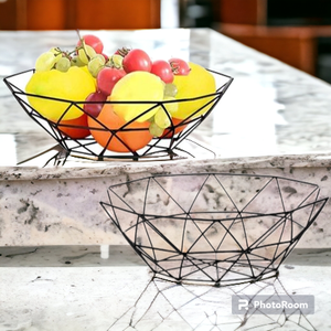 Industrial Quality <b>Metal</b> Wire Fruit Basket & Magazine Storage Organizer Kitchen Storage <b>Bins</b> for Food Use - Product Image 6