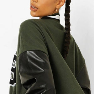 2025 nouvelle vente chaude printemps à la mode vestes pour femmes lettres femme Baseball veste Long manteau décontracté femmes université veste - Product Image 6