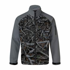 Veste de chasse pour hommes Veste de camouflage coupe-vent Softshell Veste polaire d'hiver respirante zippée pour homme - Product Image 3