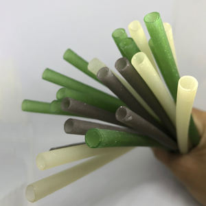 Pajita de arroz ecológica, pajitas comestibles para beber, accesorios para bar, logotipo personalizado, marca privada - Product Image 2