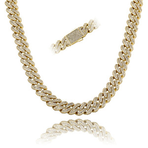 สร้อยคอเพชรสวิสสไตล์คิวบา13มม. แบบมีสปริง - Product Image 6