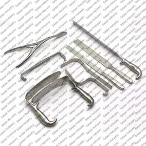 Juego de Instrumentos Quirúrgicos para Glúteos, 9 Piezas, Instrumentos de Cirugía Plástica Autoclavables, Juego de Cirugía Plástica ORL - Product Image 4