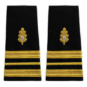 Durable Embroidered Rank Slides Featuring Sleek Design and Perfect Fit Ideal for <b>Airline</b> <b>Uniforms</b> Pilot Epaulettes - Product Image 4