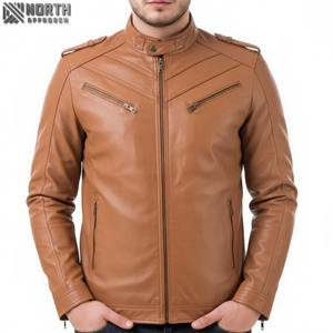Chaqueta de cuero elegante de alta calidad para hombre con apliques nueva chaqueta de invierno de moda chaqueta de bombardero de corredor personalizada - Product Image 1