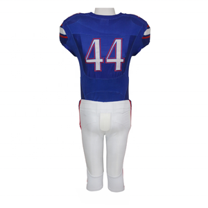 Uniforme de football américain respirant de haute qualité, manches courtes, 100% polyester, logo personnalisé, coupe ajustée, service OEM, design personnalisé - Product Image 5