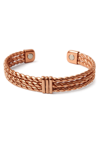 Pulsera de Regalo, Joyería Ayurvédica, Pulsera de Cobre para Hombre y Mujer, Pulsera de Cobre Hecha a Mano, Pulsera de Cobre Martillada, Aniversario - Product Image 2