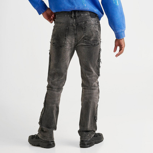 Mezcla de algodón para hombre, pantalones diarios, Pantalones rectos de negocios, pantalones de viaje ligeros Unisex, pantalones ajustados cónicos para hombre - Product Image 3