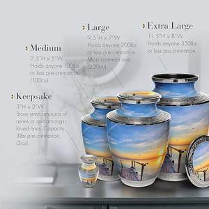 Urnes commémoratives de cendres de souvenir de qualité superlative à bas prix | Taille personnalisée et motif personnalisé disponibles - Product Image 4
