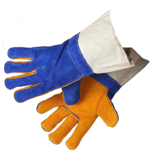 Gants de soudage en cuir Grands gants de soudage en Kevlar, gants en cuir ignifugés résistants à la chaleur pour soudeurs - Product Image 2