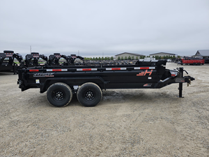 Remorque benne 2026 Horizon EZ7 83x14, 14K GVWR, à essieux tandem hydrauliques, avec plancher 9GA et côtés de 19 pieds, à vendre - Product Image 2