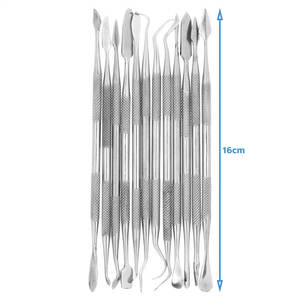 ชุดเครื่องมือแกะสลักขี้ผึ้งทางทันตกรรมสแตนเลส ใช้พลังงานด้วยมือ ได้รับการรับรองมาตรฐาน CE ระดับ I ใช้ซ้ำได้ ราคาขายส่งถูก - Product Image 2