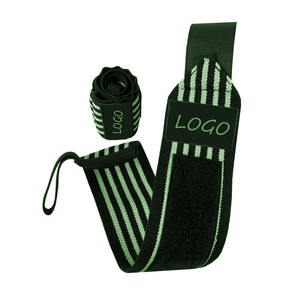 Muñequera de entrenamiento de gimnasia rosa y negra personalizada, envolturas protectoras de manos para levantamiento de pesas ajustables con tiras - Product Image 4