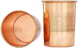 เหยือกเครื่องดื่มทำจากทองแดงบริสุทธิ์100% โลโก้ออกแบบได้ตามต้องการพร้อมฝาและที่จับคุณภาพระดับพรีเมียมทำในอินเดียสำหรับตกแต่งโต๊ะ - Product Image 5