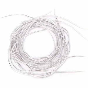 Alambre de Bullion Francés Rígido con Perlas, Color Personalizado, Grosor de 1-1.25 mm, para Coser, con Pasador de Seguridad, Plateado, Resistente a Altas Temperaturas, 3D - Product Image 3
