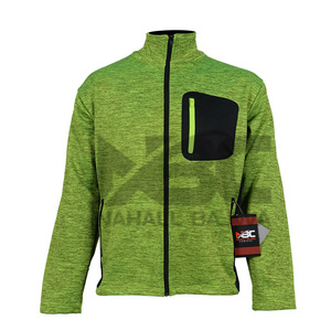 Veste de travail haute visibilité pour hommes, sweat-shirt chaud en polaire brossé avec poches zippées. - Product Image 3