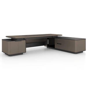 Modern Commercial Convertible L Shape Wooden Executive Office <b>Desk</b> Panel Top <b>Extendable</b> Eco Friendly Corner Computer Workstation - Product Image 5
