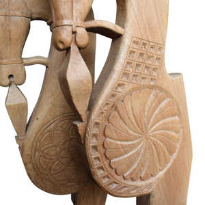 Soporte de Madera Vintage Indio, Tallado a Mano, Decoración Arquitectónica de Pared, Estilo Rústico Antiguo para Interiores del Hogar, Combinación Variada, 1 Unidad - Product Image 2