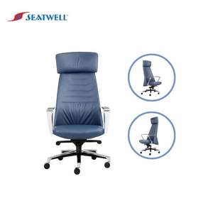 Chaise de bureau ergonomique de haute qualité en cuir - Product Image 1