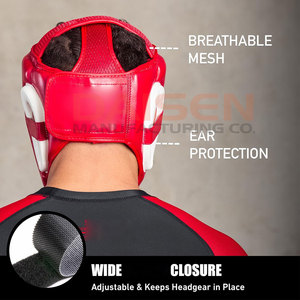 Made In Best Material Head Guard Premium Quality Head Guard Custom Design Boxing Head Guard - Product Image 4