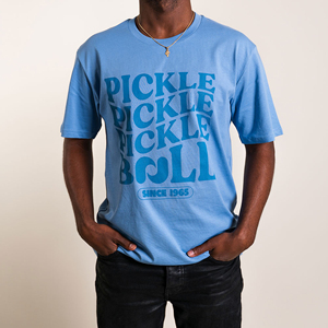 Camiseta personalizada de Pickleball con cuello redondo para hombre, camisetas de Pickleball de manga corta de secado rápido de alta calidad, camisetas deportivas personalizadas OEM - Product Image 4