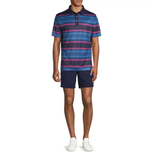 Polo en coton à manches courtes pour hommes, vêtements d'été, col montant de qualité supérieure, polos de style urbain - Product Image 2